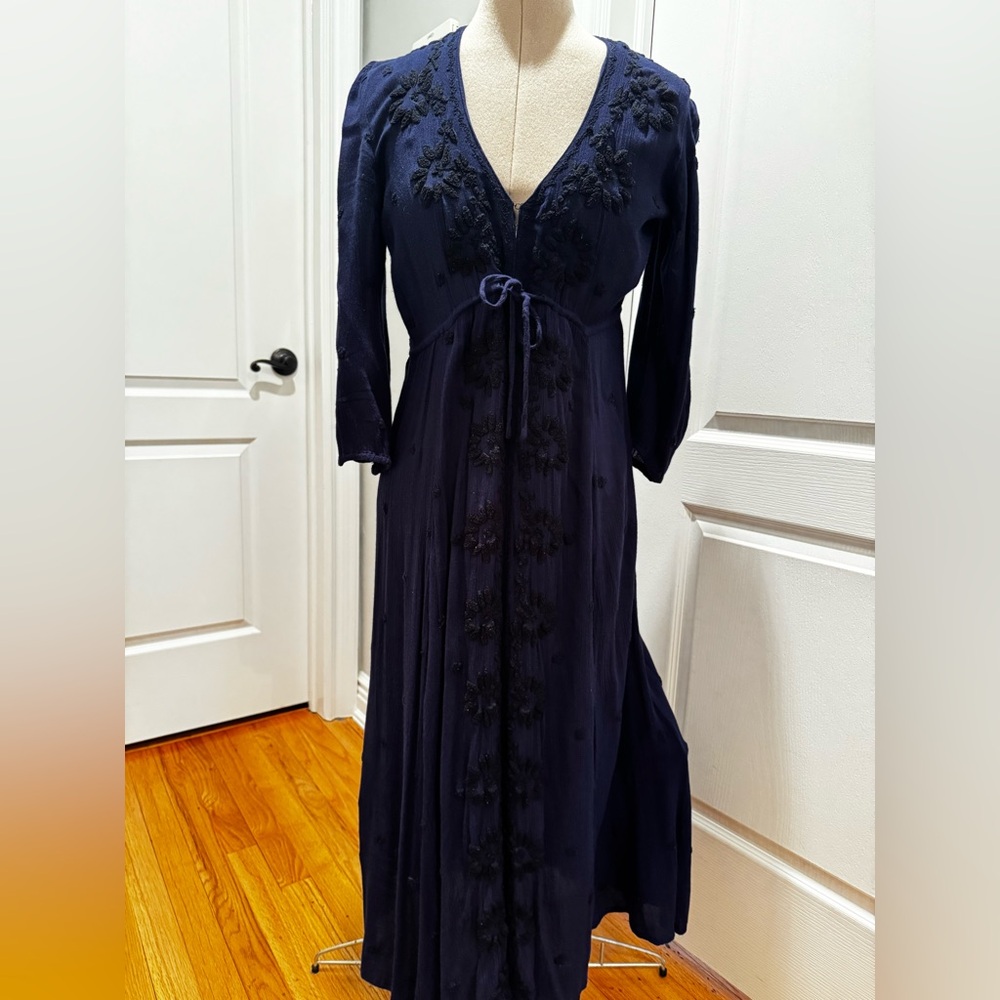 Free People long Navy dress